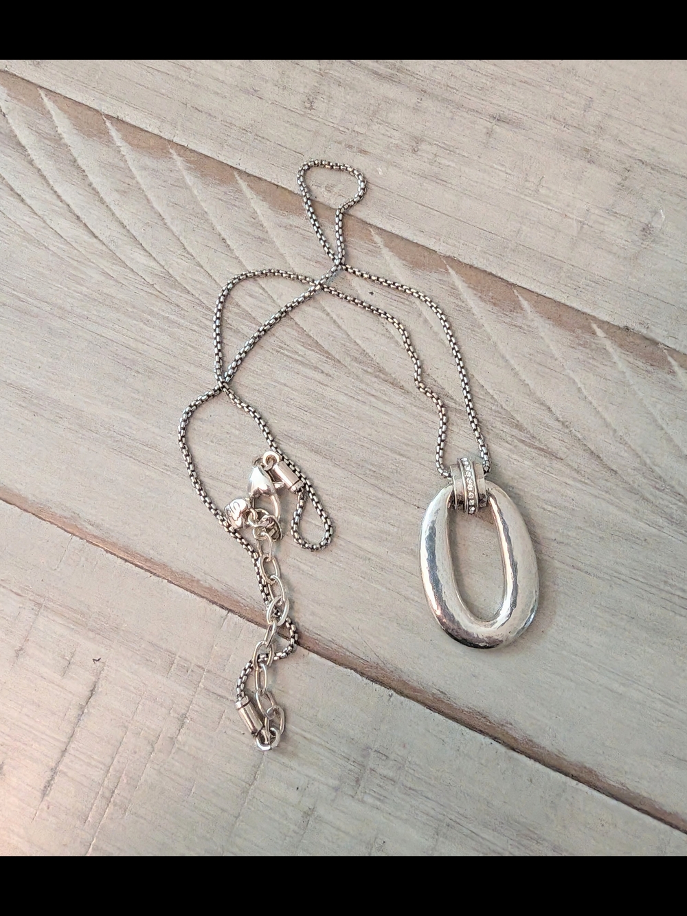 Brighton Meridian Lumens pendant necklace Silver